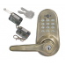 Electronic Lever Lock Antique Brass